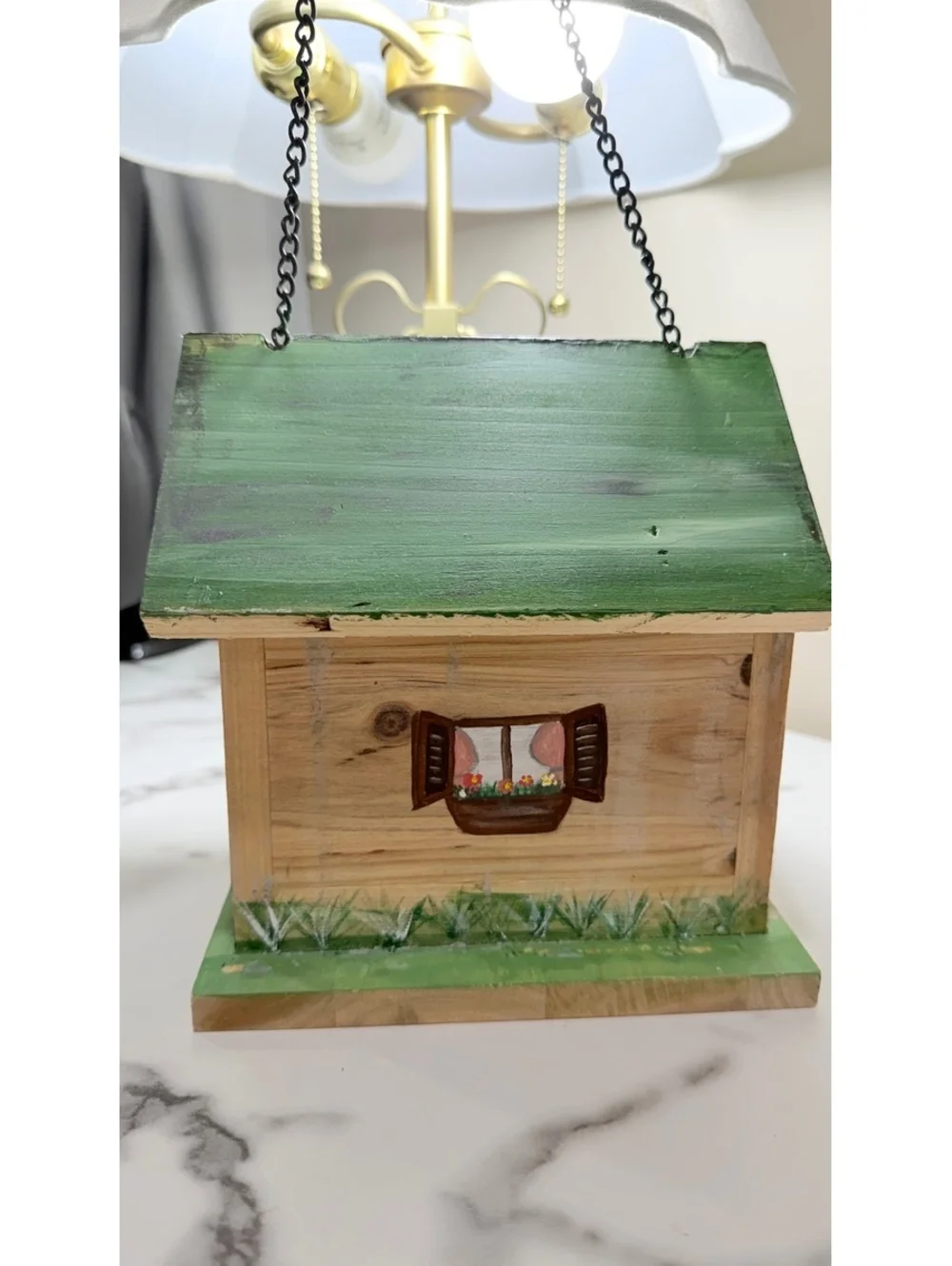 NWT Hand-Painted Wooden Birdhouse